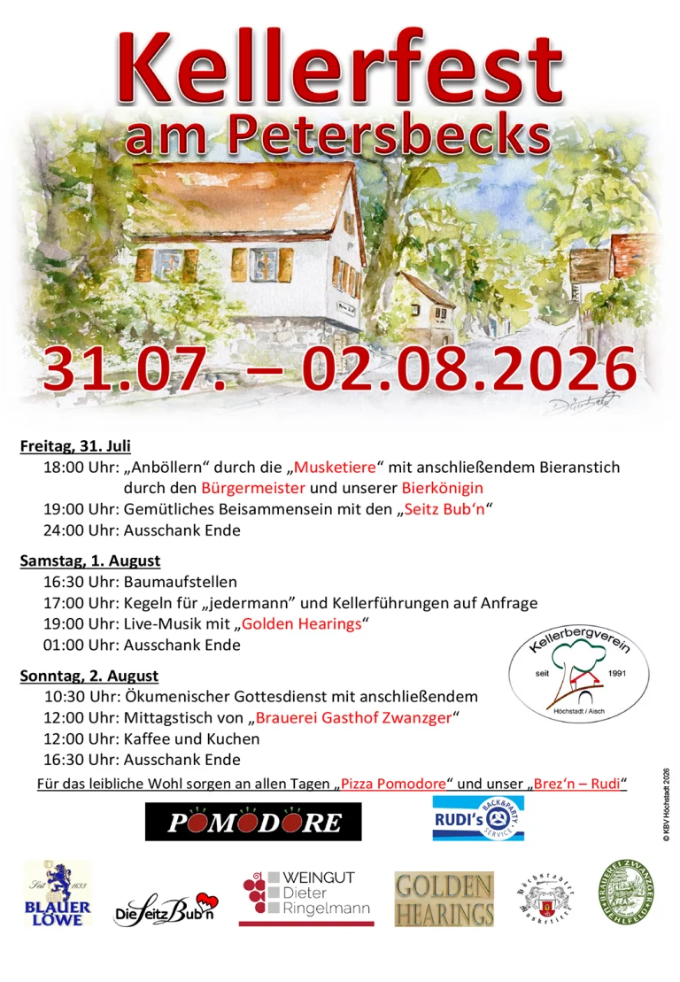 Kellerfest 2026 am Petersbecks
